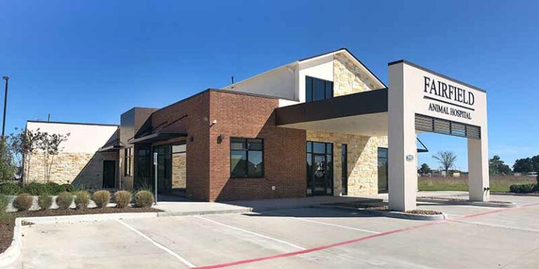 animal hospital completed by Houston general contractor