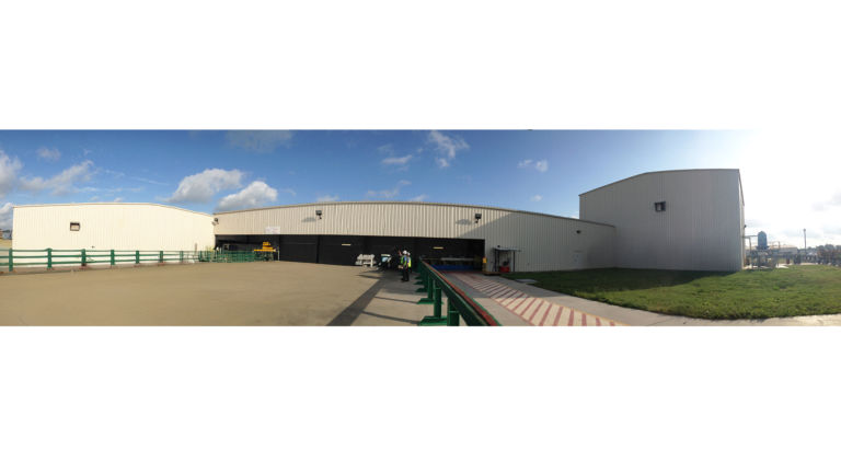 Exterior panoramic view of the Shawcor Gulf of Mexico facility in Channelview, TX by Keeton Construction Services