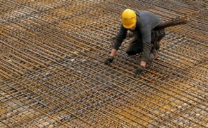 Houston general contractor inspecting construction work on site