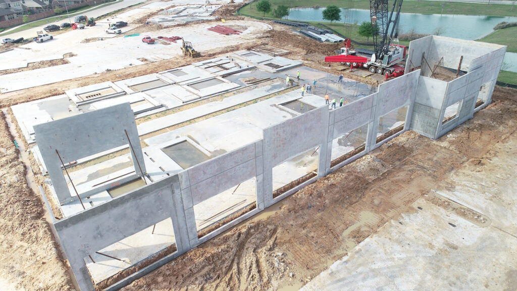 Houston tilt wall construction, concrete construction, Commercial tilt wall construction